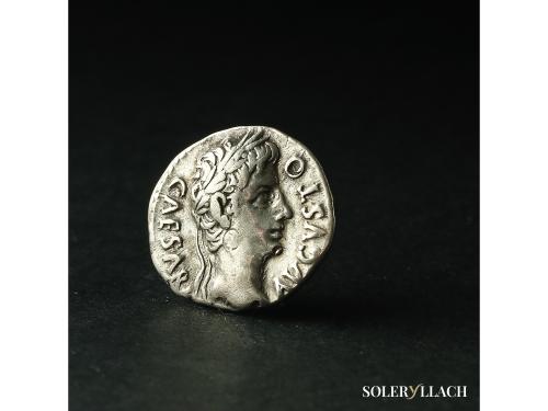 IMPERIO ROMANO. Denario. 18 a.C. AUGUSTO. COLONIA PATRICIA (