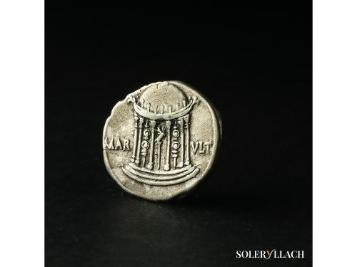 IMPERIO ROMANO. Denario. 18 a.C. AUGUSTO. COLONIA PATRICIA (