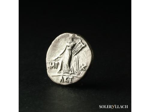 IMPERIO ROMANO. Denario. 15-13 a.C. AUGUSTO. LUGDUNUM (Lyon)