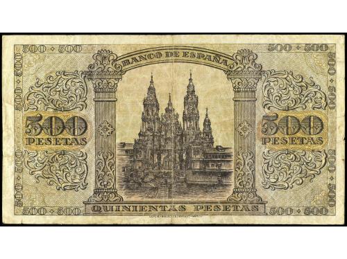 ESTADO ESPAÑOL. 500 Pesetas. 20 Mayo 1938. Catedral de Santi