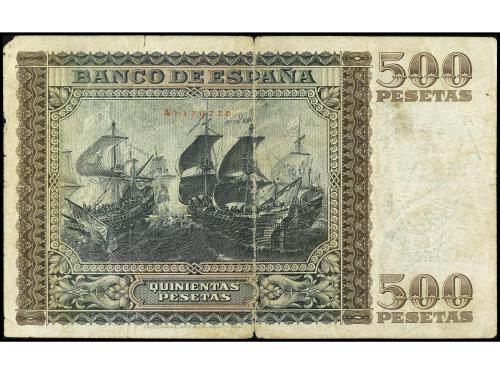 ESTADO ESPAÑOL. 500 Pesetas. 9 Enero 1940. Juan de Austria. 