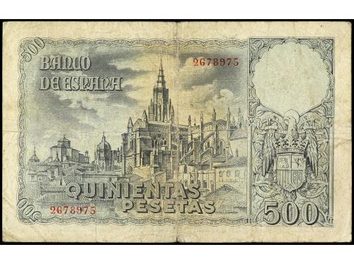 ESTADO ESPAÑOL. 500 Pesetas. 21 Octubre 1940. Entierro del C