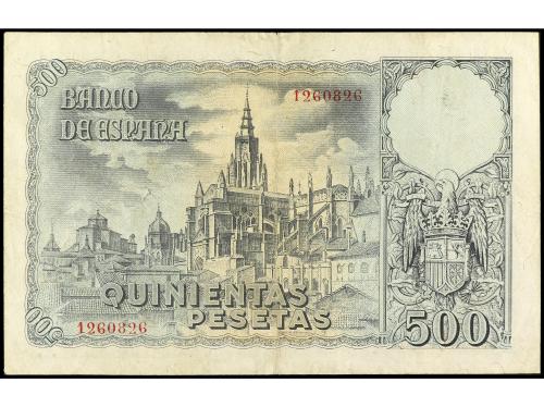 ESTADO ESPAÑOL. 500 Pesetas. 21 Octubre 1940. Entierro del C