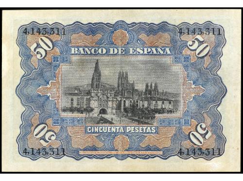 BANCO DE ESPAÑA. 50 Pesetas. 15 Julio 1907. Catedral de Burg
