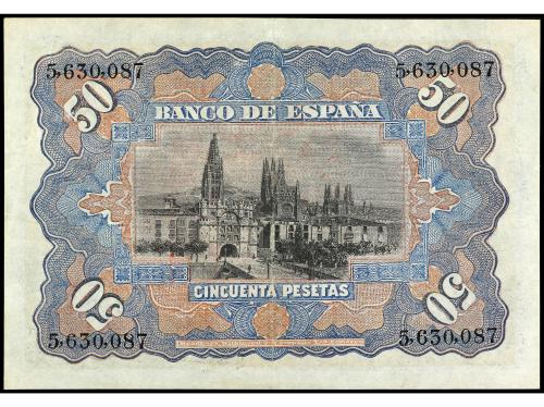 BANCO DE ESPAÑA. 50 Pesetas. 15 Julio 1907. Catedral de Burg