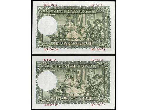 ESTADO ESPAÑOL. Lote 2 billetes 1.000 Pesetas. 31 Diciembre 