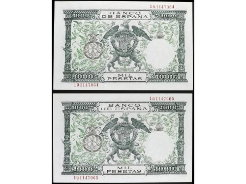 ESTADO ESPAÑOL. Lote 2 billetes 1.000 Pesetas. 29 Noviembre 