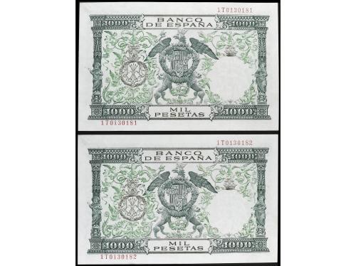 ESTADO ESPAÑOL. Lote 2 billetes 1.000 Pesetas. 29 Noviembre 