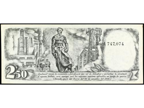 GUERRA CIVIL, ZONA REPUBLICANA. 2, 50 Pesetas. 21 Setembre 1