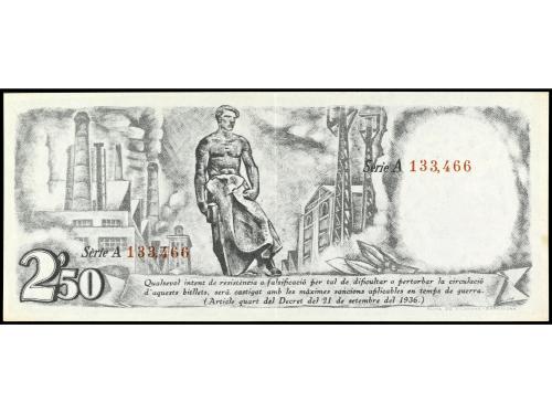 GUERRA CIVIL, ZONA REPUBLICANA. 2, 50 Pesetas. 21 Setembre 1