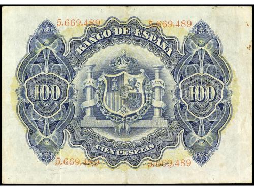 BANCO DE ESPAÑA. 100 Pesetas. 30 Junio 1906. Sin serie. (Lev