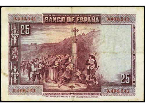 BANCO DE ESPAÑA. 25 Pesetas. 15 Agosto 1928. Calderón de la 