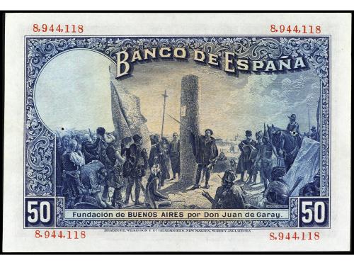 BANCO DE ESPAÑA. 50 Pesetas. 17 Mayo 1927. Alfonso XIII. (Do