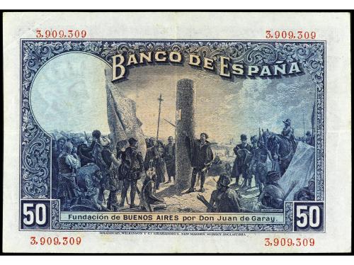 BANCO DE ESPAÑA. 50 Pesetas. 17 Mayo 1927. Alfonso XIII. Ed-