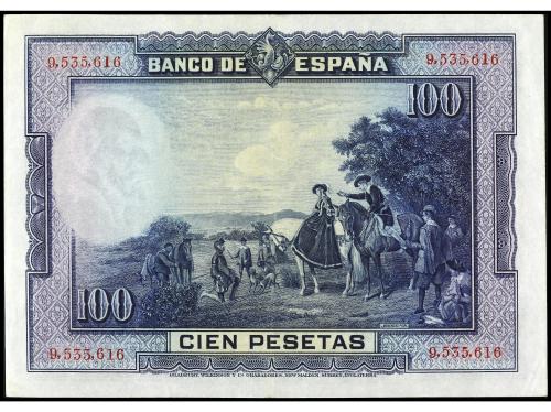 GUERRA CIVIL, ZONA REPUBLICANA. 100 Pesetas. 15 Agosto 1928.