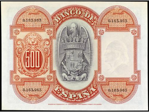 BANCO DE ESPAÑA. 500 Pesetas. 24 Julio 1927. Isabel La Catól