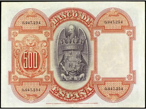 BANCO DE ESPAÑA. 500 Pesetas. 24 Julio 1927. Isabel La Catól
