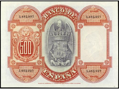BANCO DE ESPAÑA. 500 Pesetas. 24 Julio 1927. Isabel La Catól