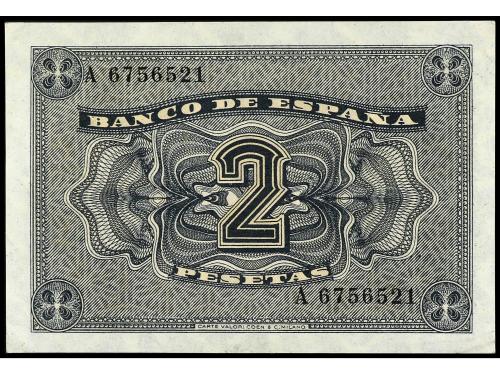 ESTADO ESPAÑOL. 2 Pesetas. 12 Octubre 1937. Catedral de Burg