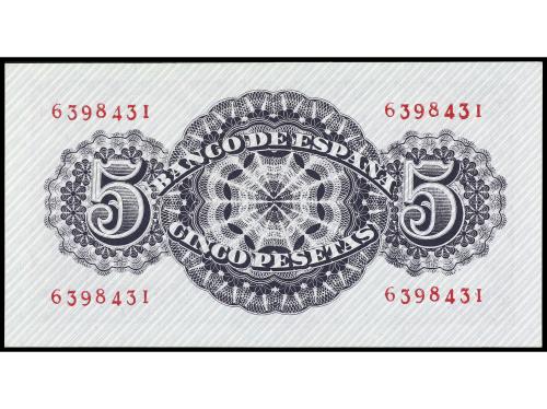 ESTADO ESPAÑOL. 5 Pesetas. 12 Abril 1947. Séneca. Sin Serie.