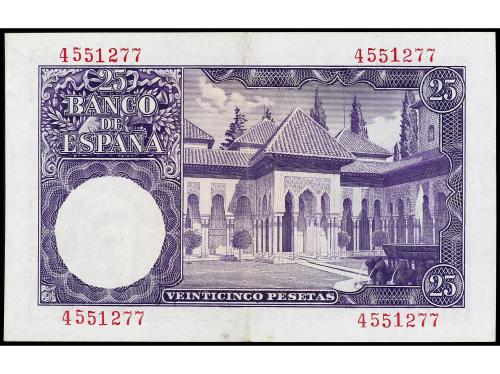 ESTADO ESPAÑOL. 25 Pesetas. 22 Julio 1954. Albéniz. Sin seri