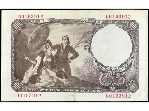 ESTADO ESPAÑOL. 100 Pesetas. 19 Febrero 1946. Goya. Sin seri