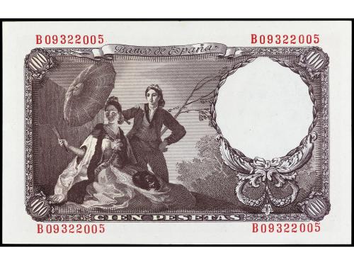 ESTADO ESPAÑOL. 100 Pesetas. 19 Febrero 1946. Goya. Serie B.