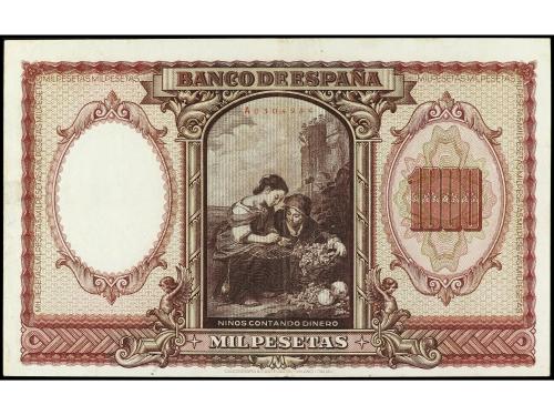 ESTADO ESPAÑOL. 1.000 Pesetas. 9 Enero 1940. Murillo. Ed-440