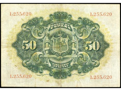 BANCO DE ESPAÑA. 50 Pesetas. 24 Septiembre 1906. Sin serie. 