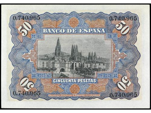 BANCO DE ESPAÑA. 50 Pesetas. 15 Julio 1907. Catedral de Burg