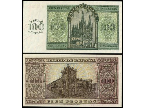 Lote 2 billetes 100 Pesetas. 21 Noviembre 1936 y 20 Mayo 193