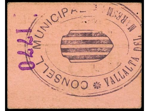 CATALUNYA. 5 Cèntims. 1 Desembre 1937. C.M. de VALLALTA DEL 