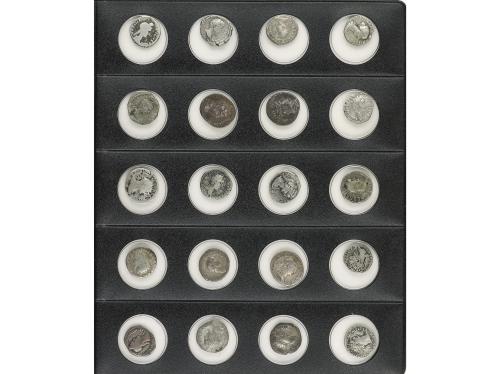 IMPERIO ROMANO. Lote 87 monedas Antoninianos y Denarios. Ve,