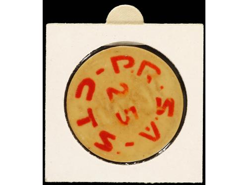 VALENCIA. 25 Céntimos. PAPEL DE FUMAR BAMBÚ. ALCOY (Alicante