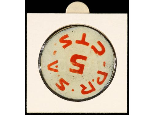 VALENCIA. 25 Céntimos. PAPEL DE FUMAR BAMBÚ. ALCOY (Alicante