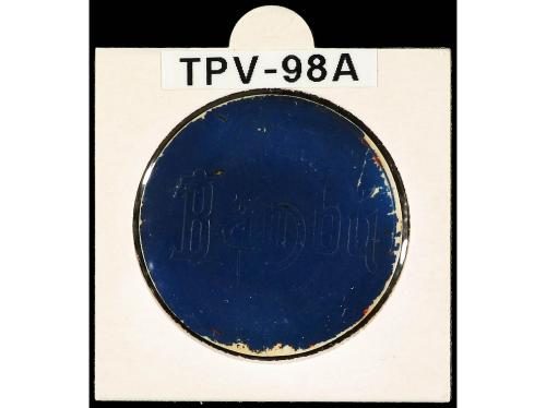 VALENCIA. Lote 2 fichas 5 y 25 Céntimos. PAPEL DE FUMAR BAMB