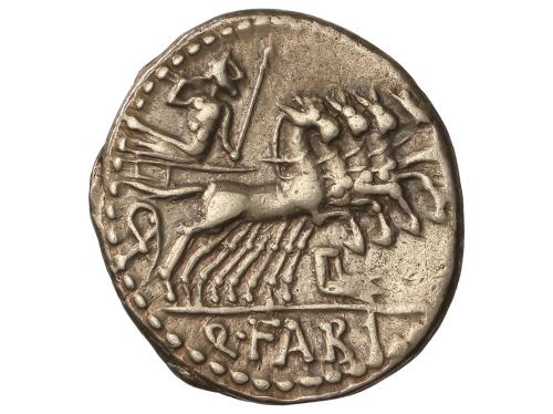 REPÚBLICA ROMANA. Denario. 124 a.C. FABIA. Quintus Fabius La