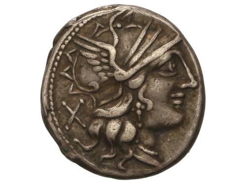 REPÚBLICA ROMANA. Denario. 121 a.C. PLUTIA. C. Plutius. Anv.