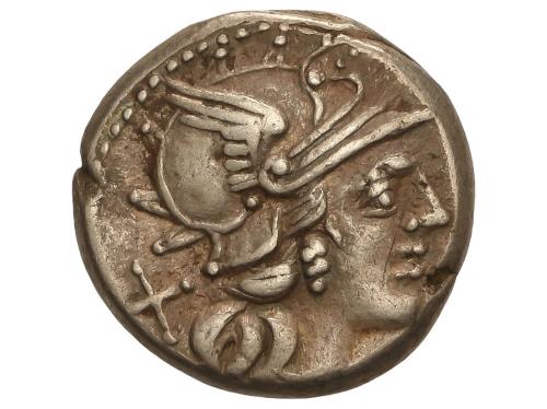 REPÚBLICA ROMANA. Denario. 138 a.C. RENIA. C. Renius. Anv.: 