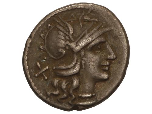 REPÚBLICA ROMANA. Denario. 139 a.C. SPURILIA. A. Spurilius. 