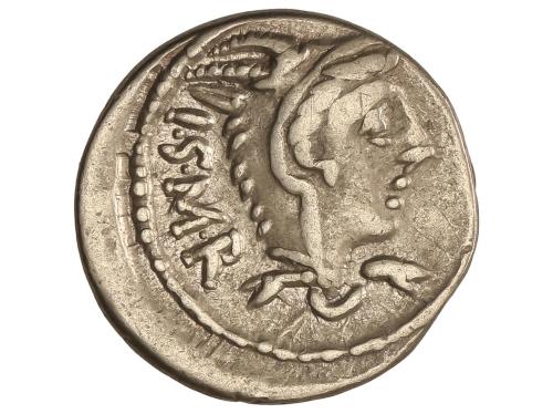 REPÚBLICA ROMANA. Denario. 105 a.C. THORIA. L. Thorius Balbu