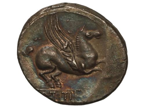 REPÚBLICA ROMANA. Denario. 90 a.C. TITIA. Q. Titius. Anv.: C