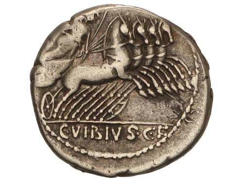 REPÚBLICA ROMANA. Denario. 90 a.C. VIBIA. C. Vibius C.f. Pan