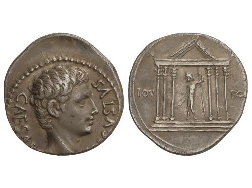 IMPERIO ROMANO. Denario. 19 a.C. AUGUSTO. COLONIA PATRICIA (