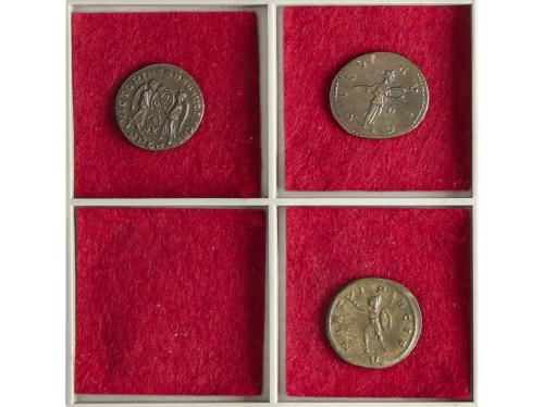 Lote 3 monedas Antoniniano (2), Centenional. CARINO, MAGNENC