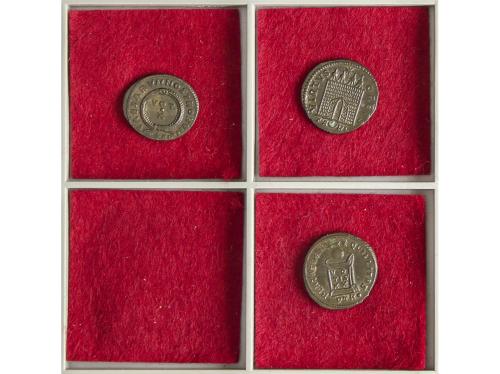Lote 3 monedas Follis. CRISPO, CONSTANTINO, CONSTANTINO II. 