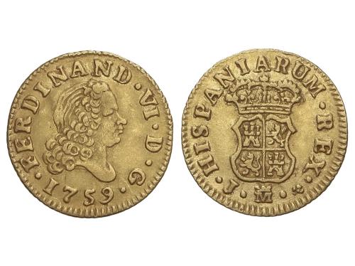 FERNANDO VI. 1/2 Escudo. 1759. MADRID. J. 1,75 grs. AC-566. 