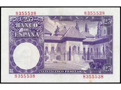 ESTADO ESPAÑOL. 25 Pesetas. 22 Julio 1954. Albéniz. Sin seri