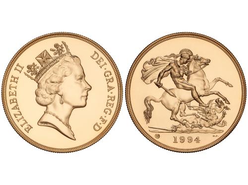 GRAN BRETAÑA. 5 Pounds. 1994. ELIZABETH II. 39,93 grs. AU (9