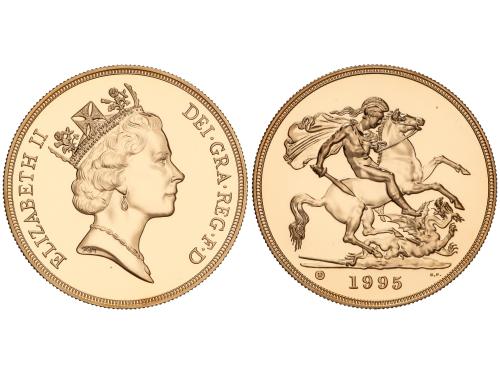 GRAN BRETAÑA. 5 Pounds. 1995. ELIZABETH II. 39,93 grs. AU (9